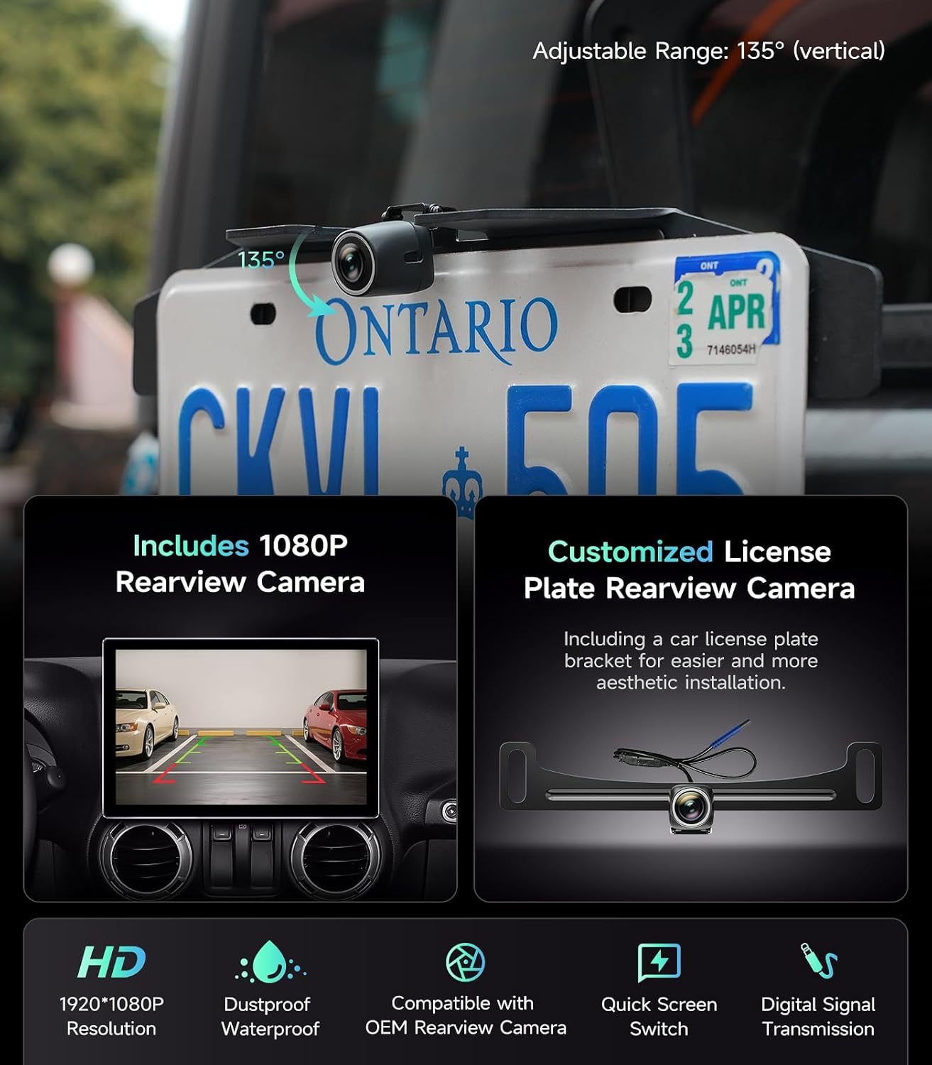 11.5 Inch 8-Core Car Stereo Radio for Jeep Wrangler JK, Compass, Grand Cherokee, Dodge Ram, Support Wireless CarPlay & Android Auto, 5G WiFi, HD Touchscreen, GPS Navigation, HD Backup Camera