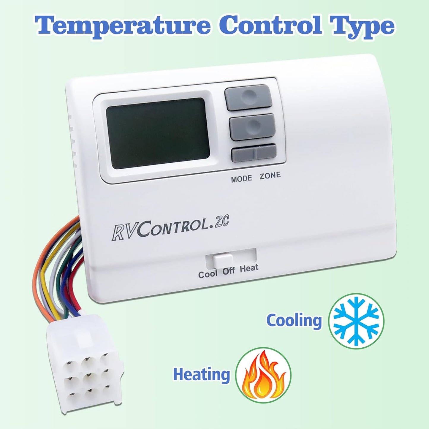 Digital Thermostat, Heat/Cool T-Stat Wall Thermostat Compatible with Coleman 8330D3351, White