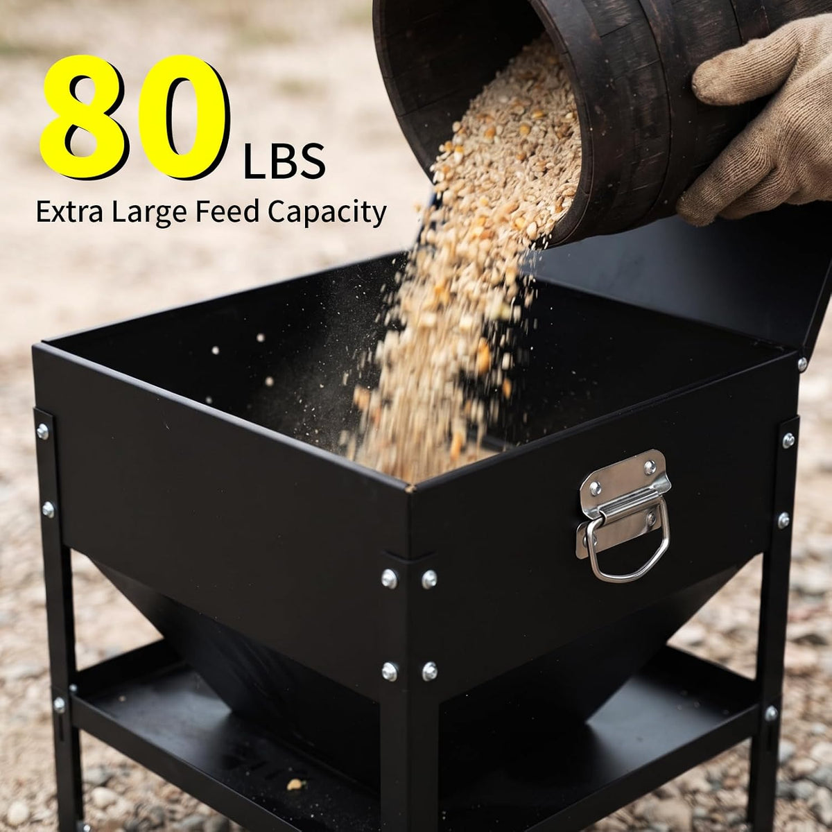 Automatic Large No Waste Chicken Feeder and Waterer Set