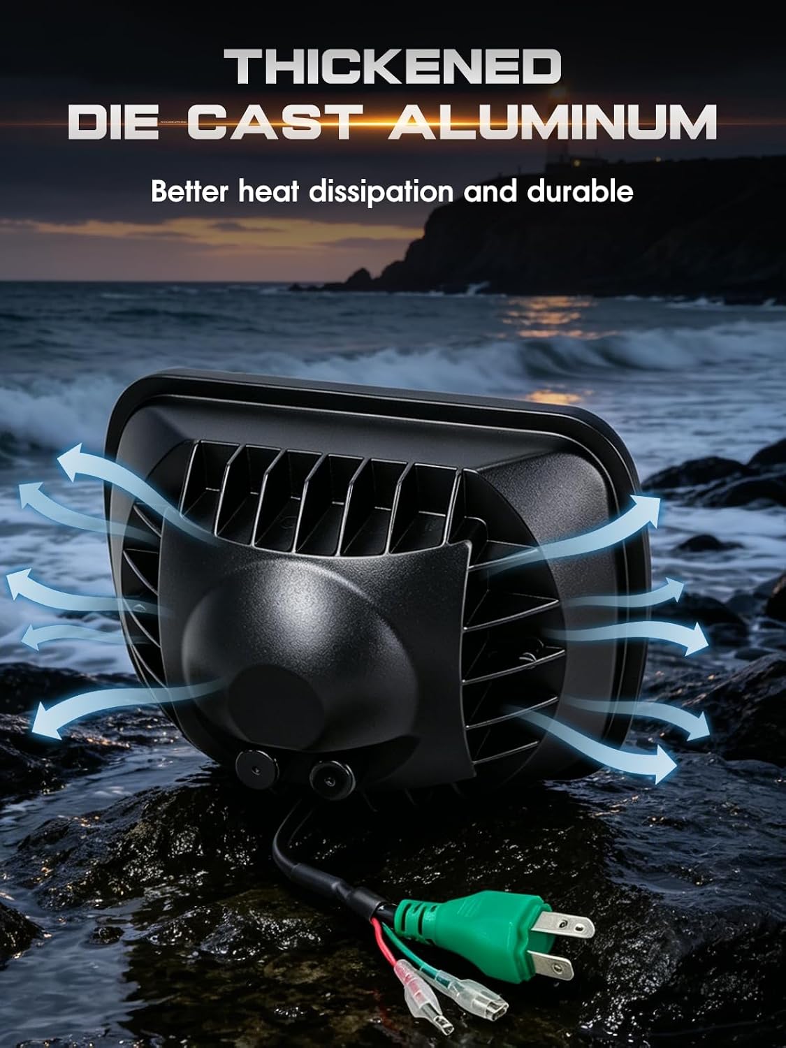 5x7 7x6 Led Headlights H6054 Anti-glare DRL Turn Signal Hi/Low Sealed Beam | "Big Eye" Projector Design w/ 4 Lighting Functions