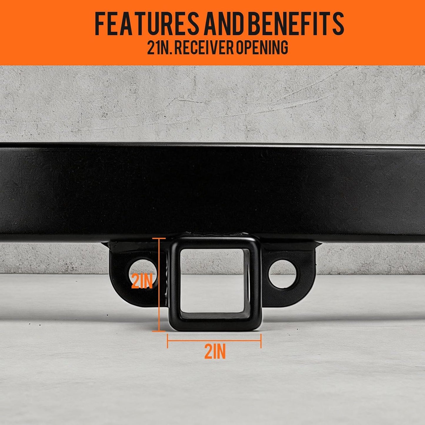 Tesla Model Y Tow Hitch Upgraded Fit for 2020–2026 Model Y, 2 Inch Rear Tow Hitch Receiver Adapter, Powder Coated Steel, Bolt-On Installation, Not for Model 3 S X