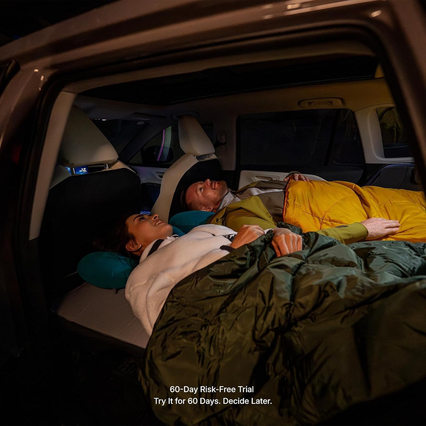 Havnby FlatCore TPU Backseat Mattress for RAV4 Generation 6, 4-inch Foam Camping Mattress for Road Trip Sleeping