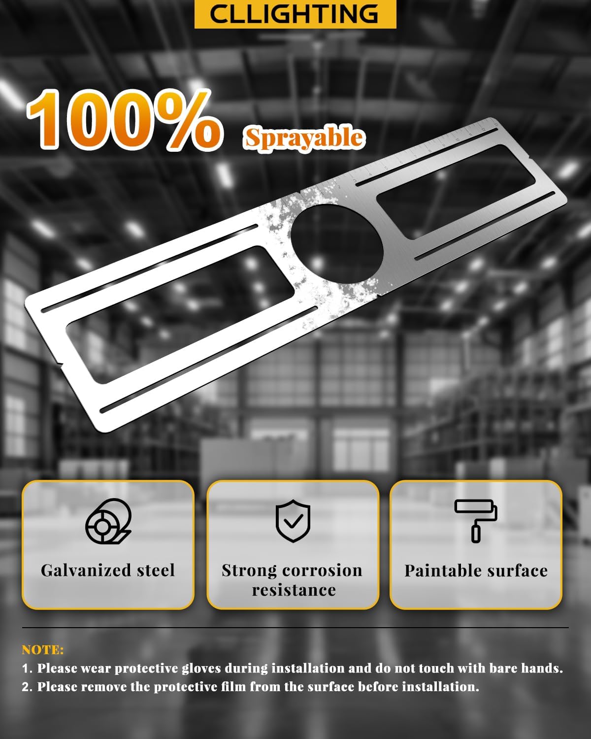 New Construction Mounting Plate - for 4 inch Led Recessed Light | 24 Packs, Measurement Marks, 26 inch Wafer Light Rough in Plate, Screws Included, Adjustable Slots, Galvanized Steel for 4 inch Recessed Light