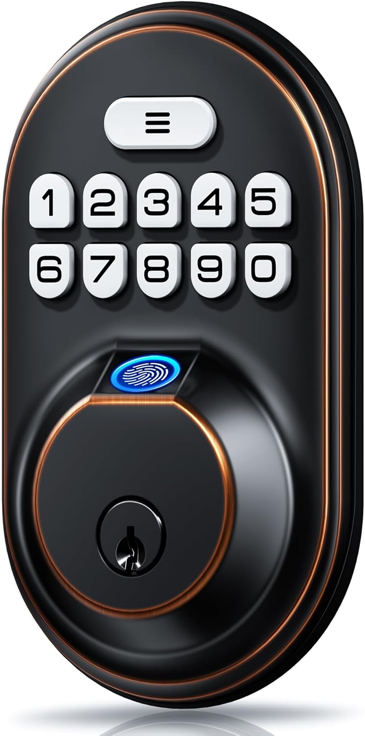 Fingerprint Door Lock, Keypad Deadbolt