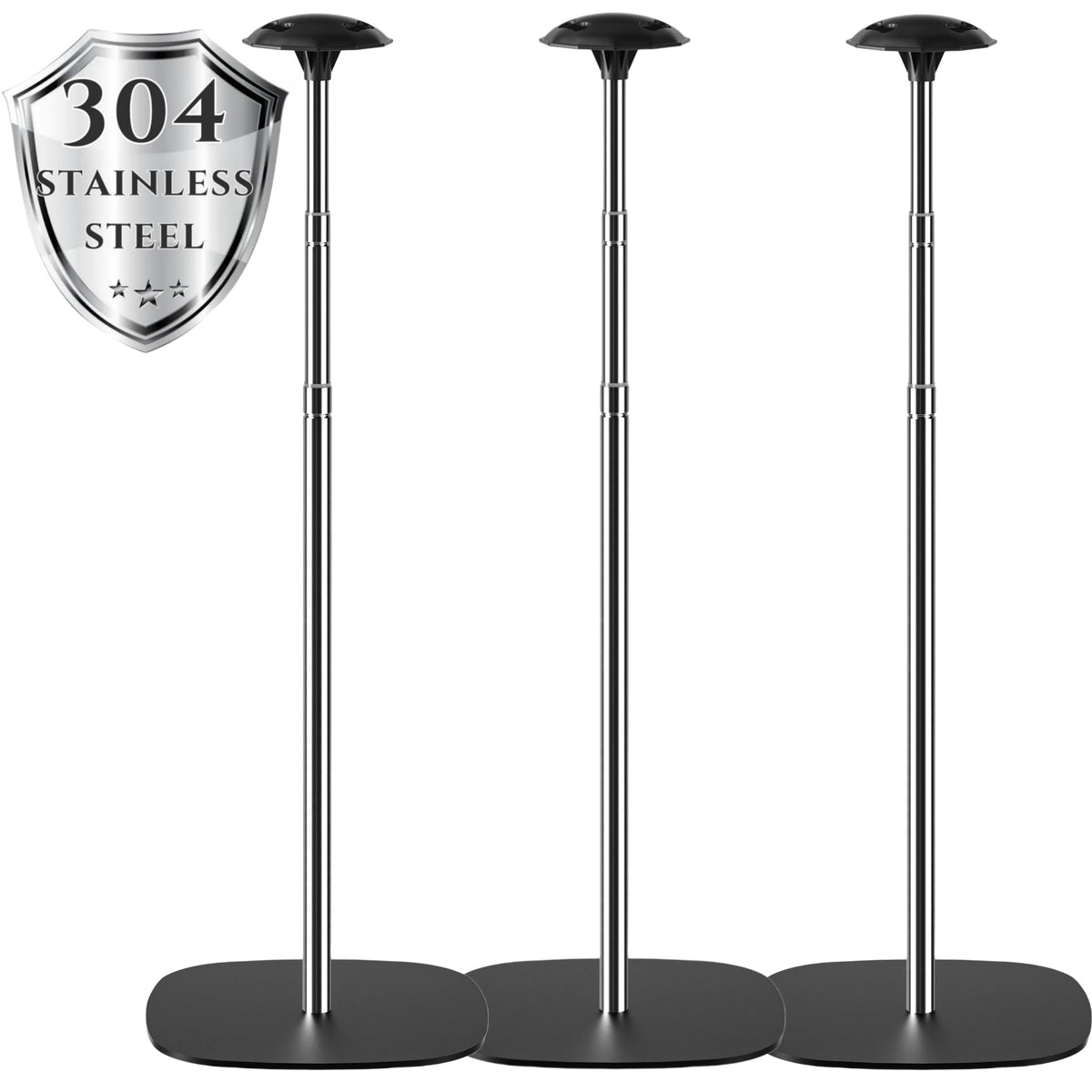 APXL Boat Cover Support Poles, 304 Stainless Steel Boat Cover Poles, 3 PK