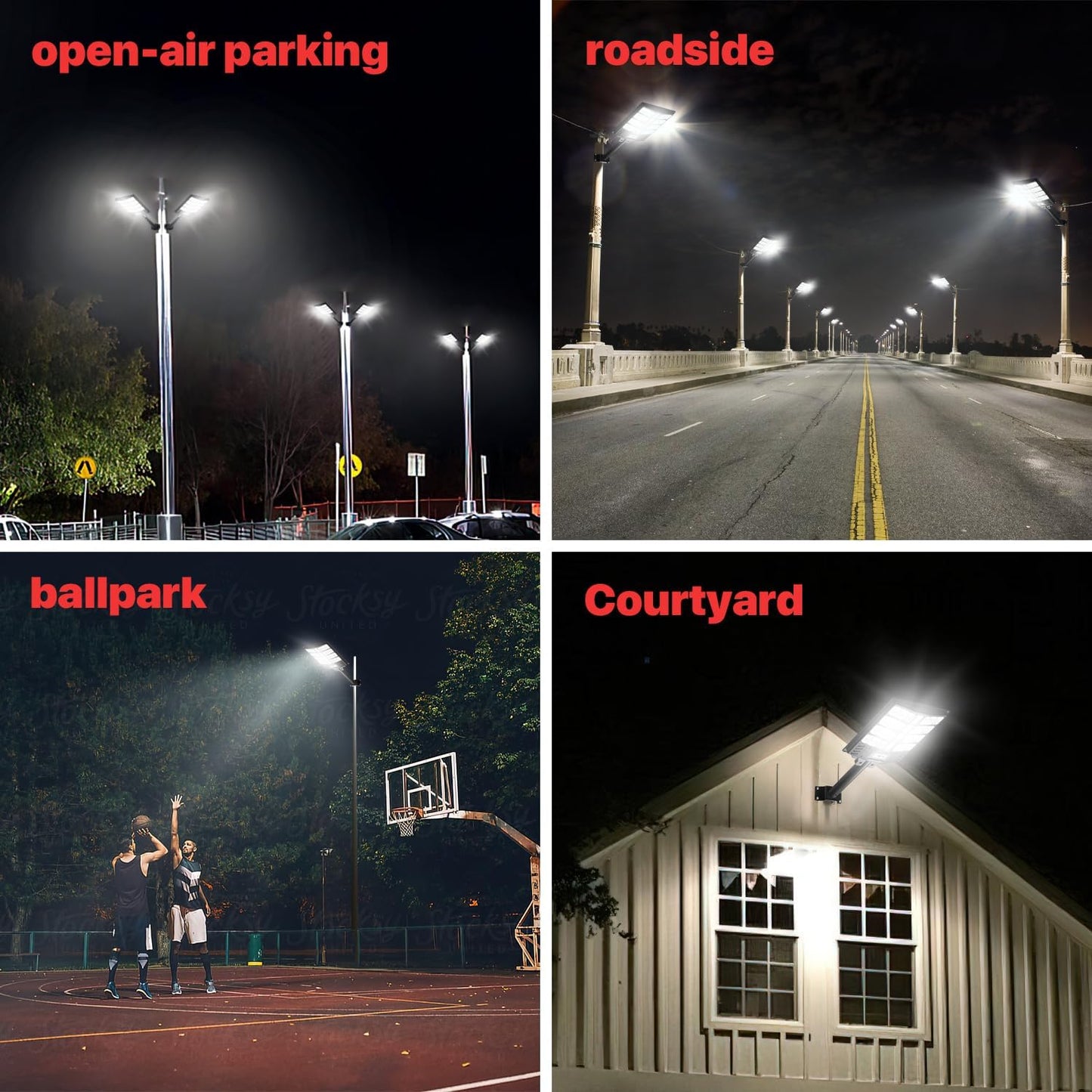 Solar Street Lights Outdoor Dusk to Dawn, Solar Flood Lights 1000W 7000K 80000LM Solar Street Lights Outdoor Waterproof with Remote Control Solar