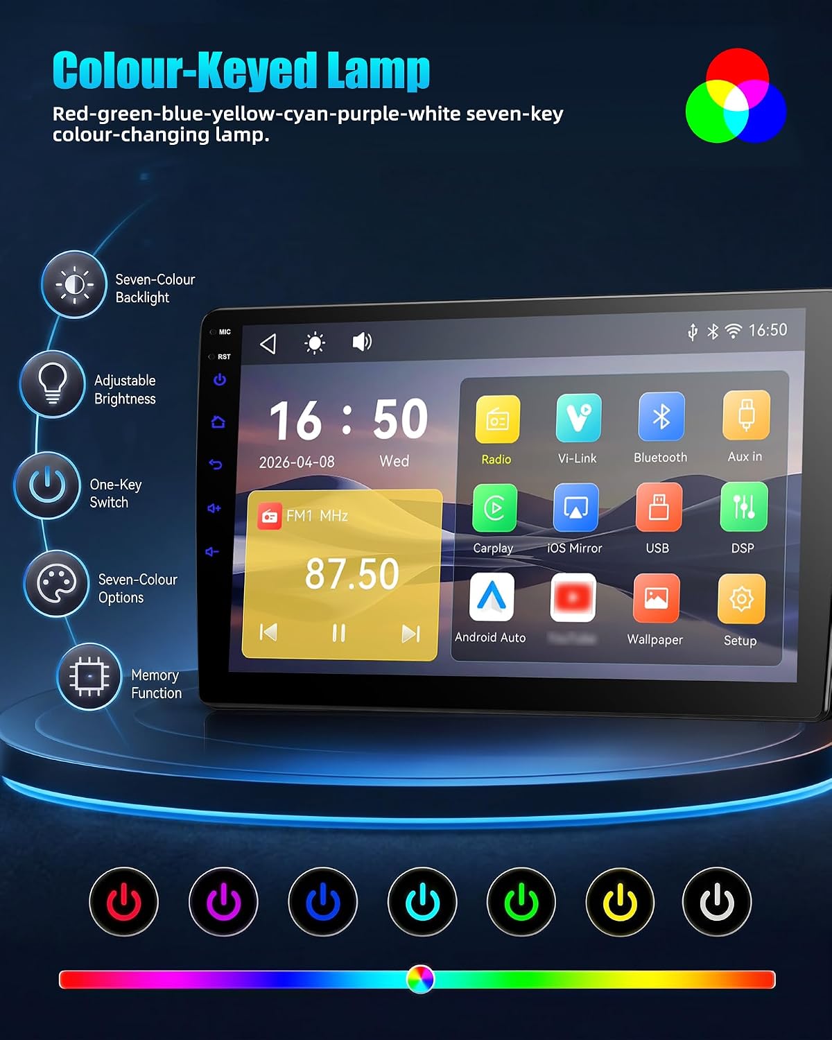 Car Stereo for Hyundai Elantra 2012-2013 9 Inch Car Radio with Bluetooth FM/RDS Carplay Android Auto Mirror Link SWC Backup Camera P1-NEW 9.0