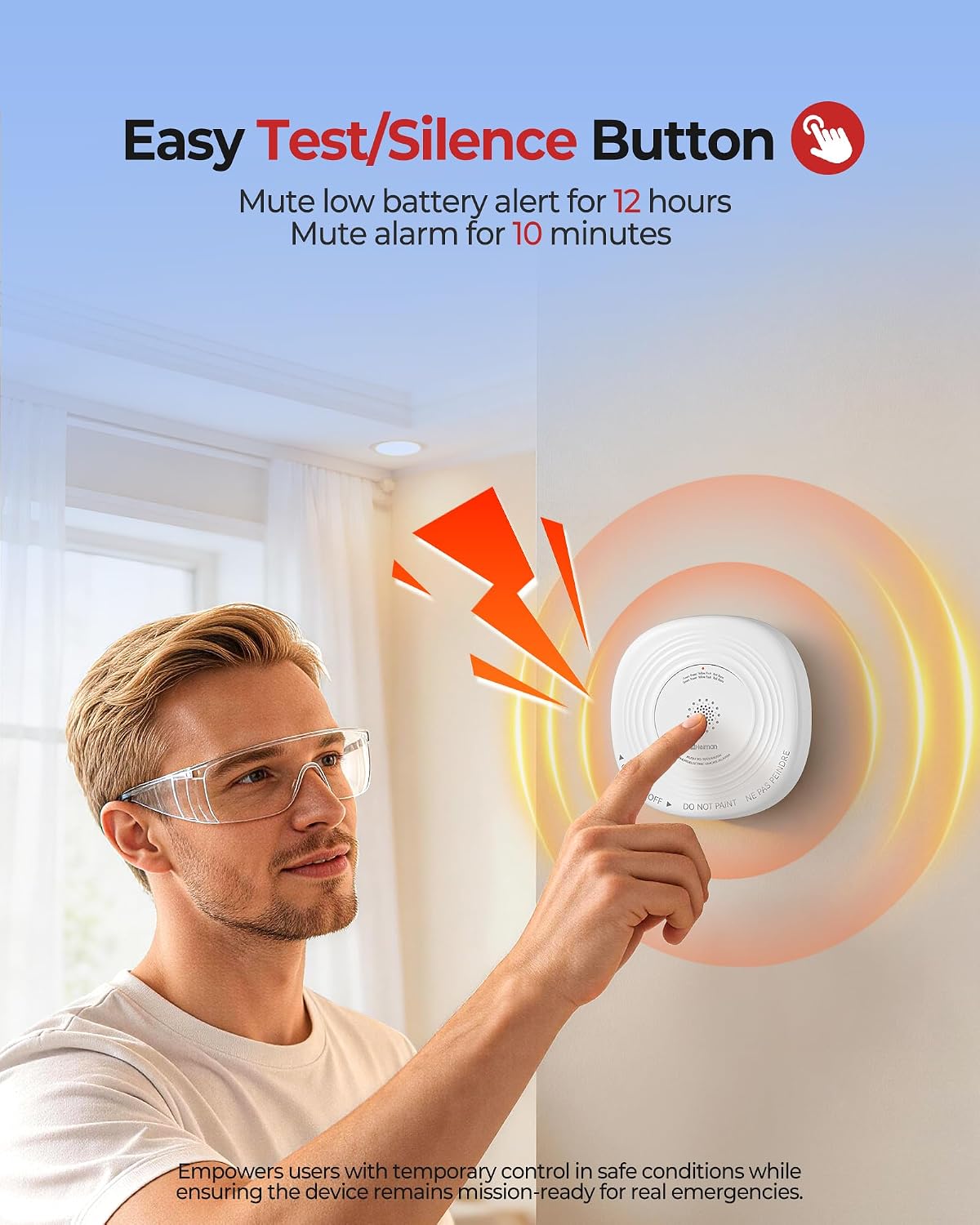 Heiman Smoke and Carbon Monoxide Detector 10-Year Sealed Battery, 3-Pack | UL 217 10th/UL 2034 5th Certified/85 dB Alarm, Photoelectric Fire Smoke Alarm & CO Detector for Home Hotel Rental Apartment