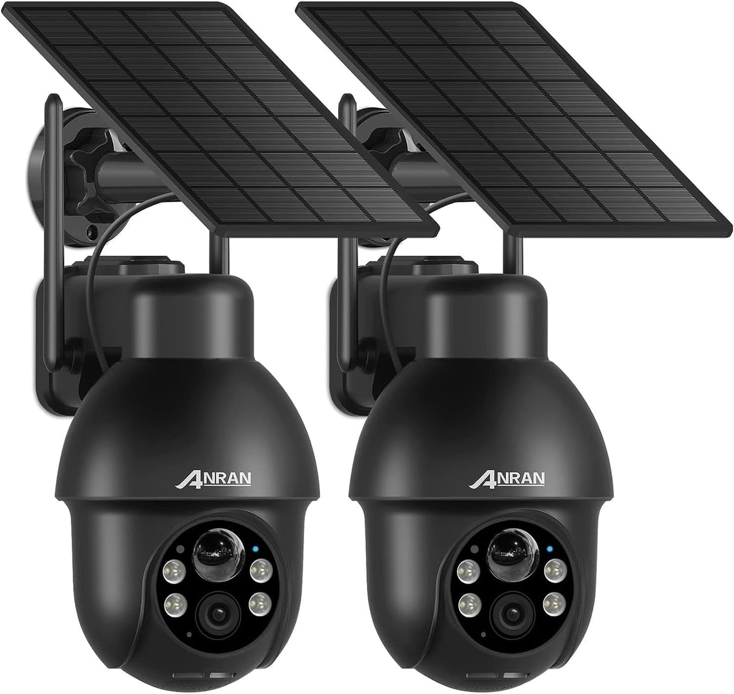 2K Solar Camera Outdoor Wireless, 2 Pack