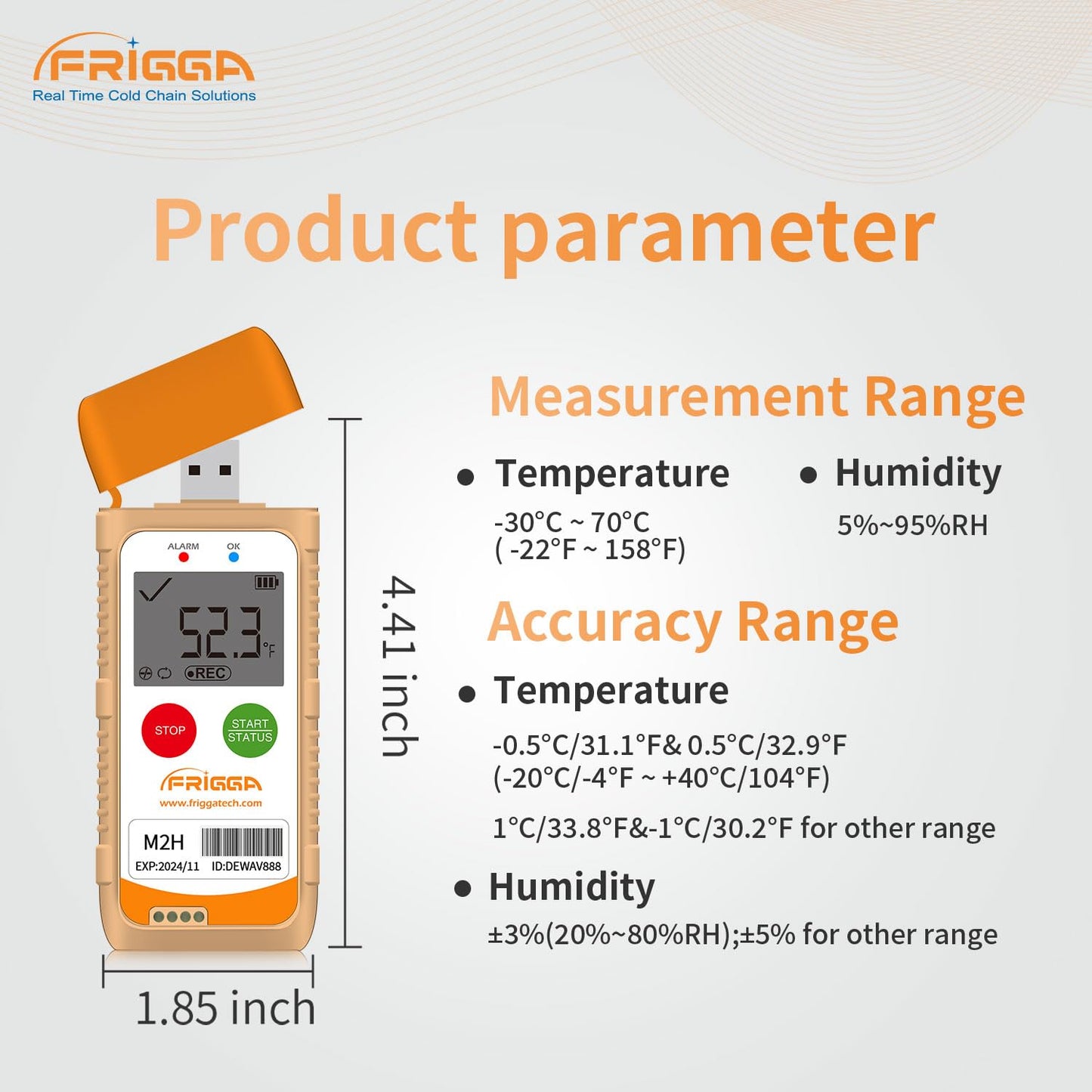 Frigga 5 Pack Multi-Use Temperature Humidity Data Logger USB Digital Temperature Recorder Reusable 28800 Points High Accuracy Thermometer Loggers PDF