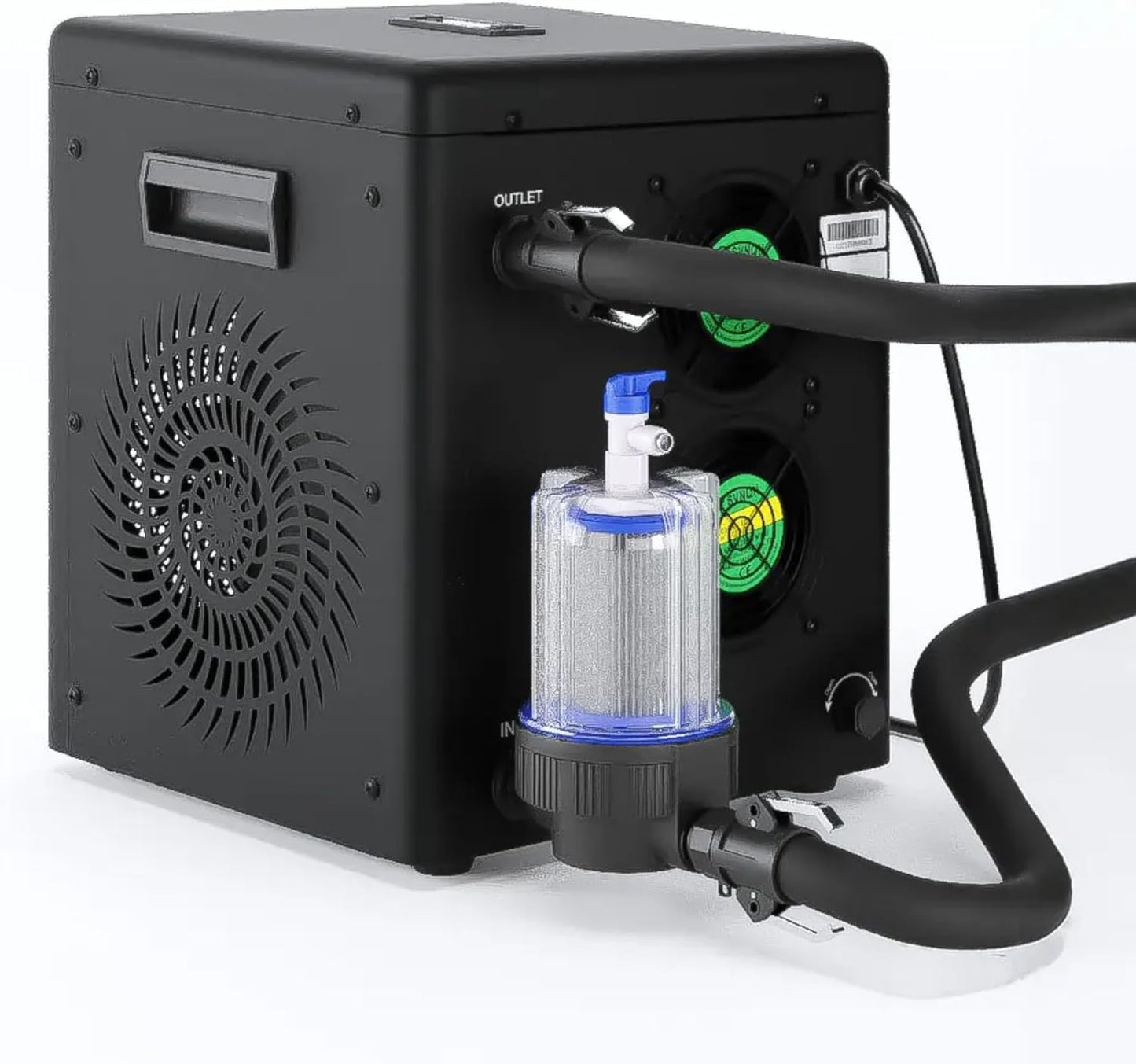 The Pod Chiller 2.0 for Cold Plunge Tubs, WiFi App Control, Cools to 37°F, 145 GPH Water Filtration & Circulation System, Energy Efficient Cold Therapy Chiller for Ice Baths & Recovery Solo Chiller Pro 2.0 (37°F)