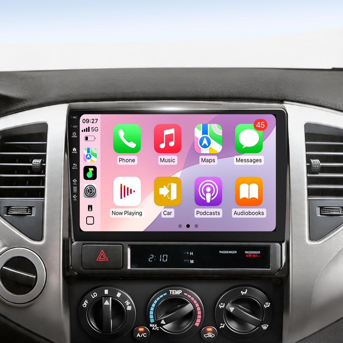 5G-WiFi6 (4Core 64G ROM) Car Radio Stereo for Toyota Tacoma 2005-2015,9 inch Touch Screen Head Unit with Wireless Carplay Android Auto GPS Bluetooth SWC FM Mirror Link Backup Camera (2Ram 64Rom)