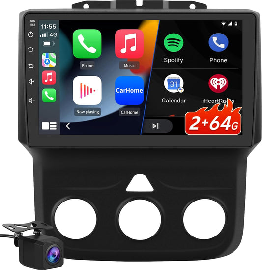 CarPlay and Android Auto Car Radio Compatible for Dodge Ram 2013-2019 1500 2500 3500