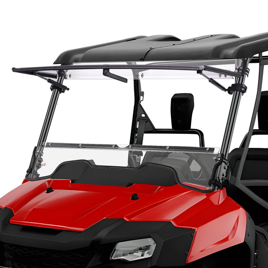 StarknightMT Flip-up Windshield for Pioneer 700 & 700-4 2014-2026 Clear PC