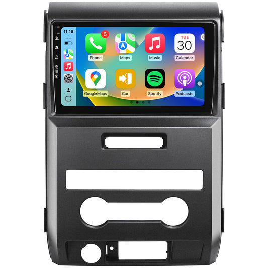 Android 13 Car Radio Stereo for Ford F150 F-150 2009 2010 2011 2012 with Wireless Carplay & Android Auto, IPS QLED Touch Screen Head Unit, GPS, Bluetooth, 5G WiFi, SWC, 1080P HD Back-up Camera (2+64)