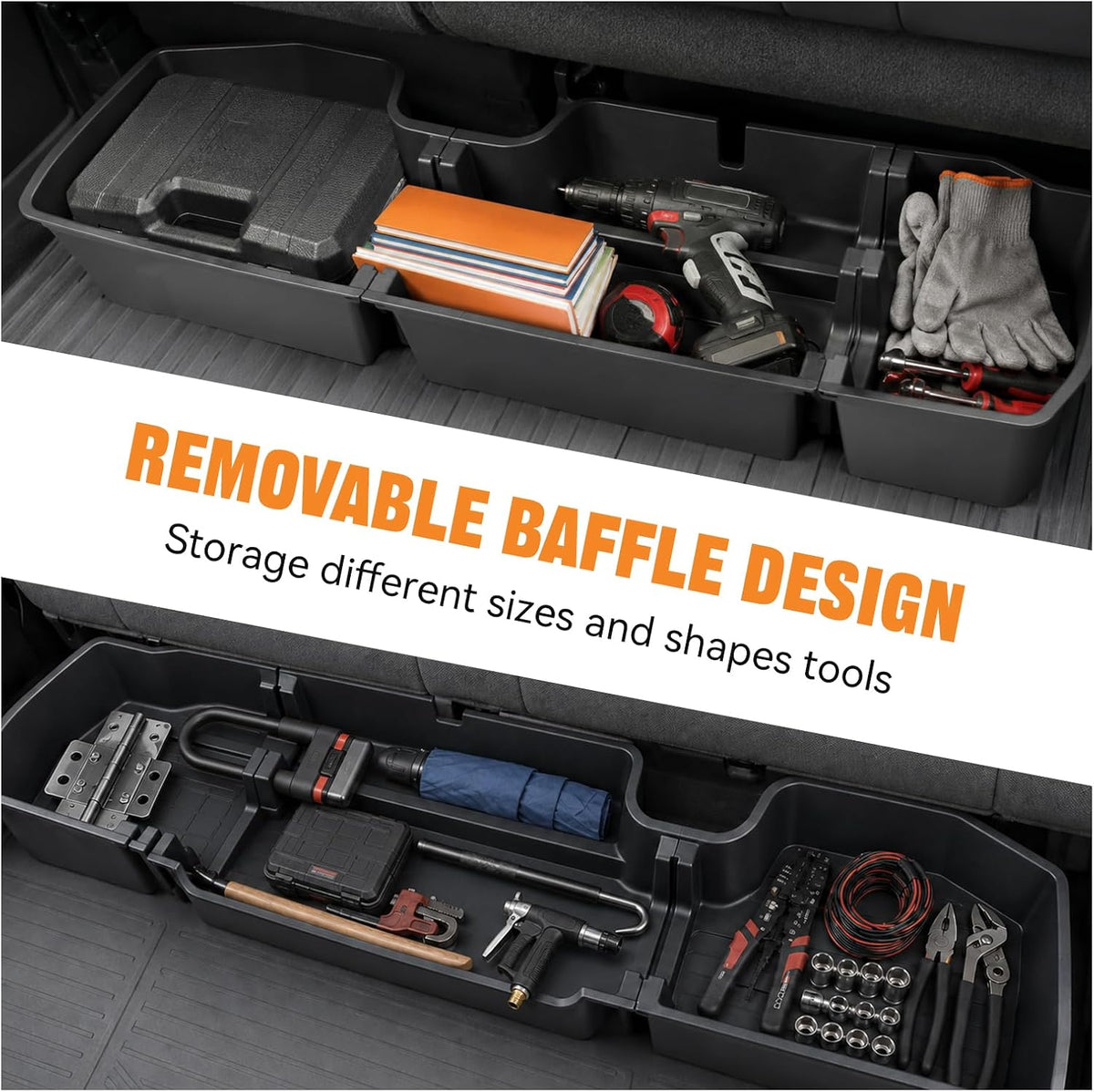 Under Seat Storage for 2019-2026 Silverado/Sierra Crew Cab