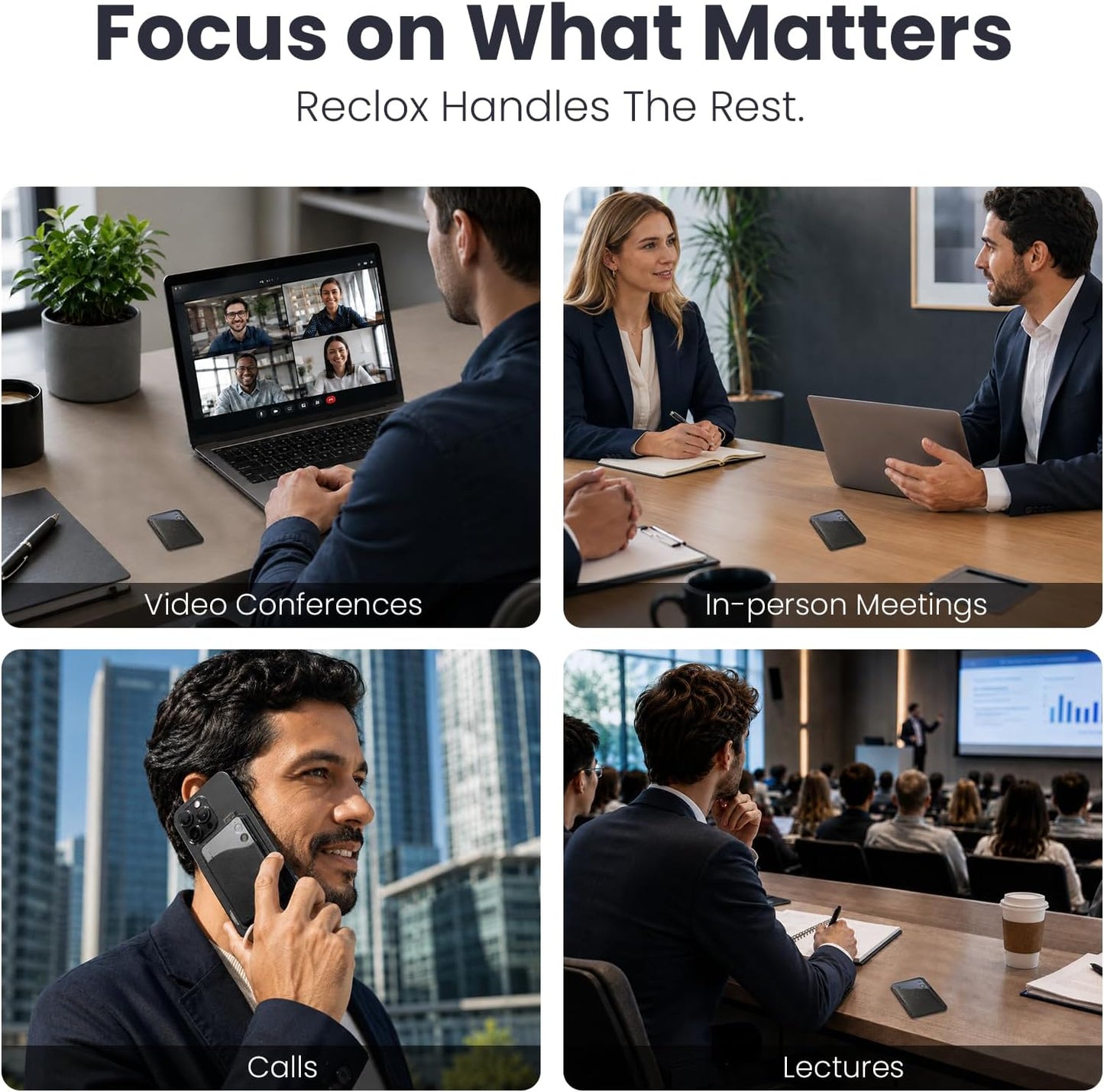 Recolx AI Meeting Voice Recorder, AI Taking Device and Meeting Recorder