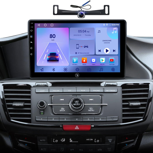 Car Stereo for Honda Accord (2013-2017), 10" Touchscreen Radio Replacement with Wireless CarPlay, Android Auto, GPS Navigation, Bluetooth