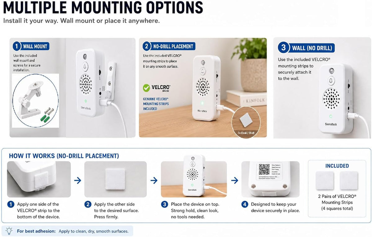 SierraTeck Pro: Motion-Activated Audio Player - Wi-Fi & Real-Time Alerts
