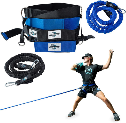 Core Velocity - The Core Velocity Belt System for Pitching & Hitting, Increases Velocity and Accuracy, Belt & Resistance Bands for Baseball/Softball