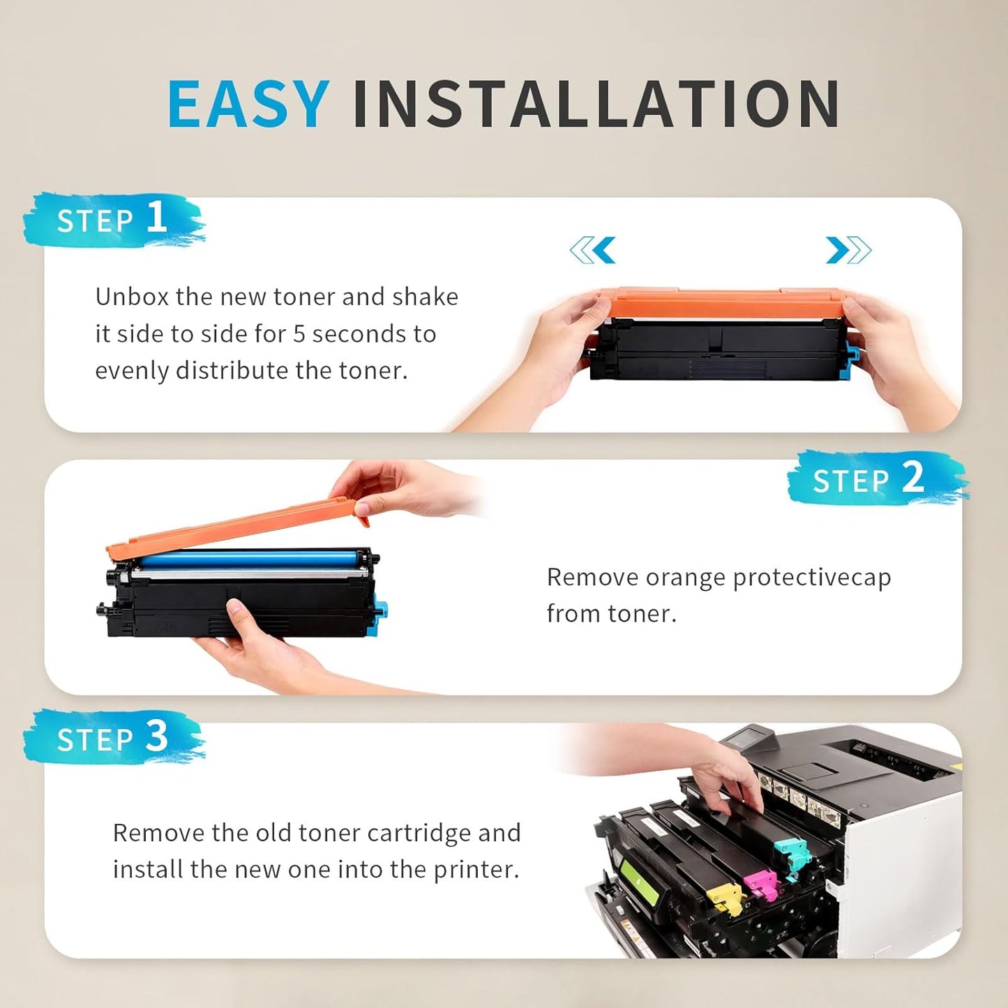 High Yield TN635XL TN635 TN 635XL 635 XL Toner Cartridge Replacement for Brother HL-L8430CDW HL-L8430CDWT HL-L8570CDW MFC-L8730CDW MFC-L8930CDW MFC-L8970CDW MFC-EX575 Printers, 5500 Pages (1 Black) 635XL 1-Pack