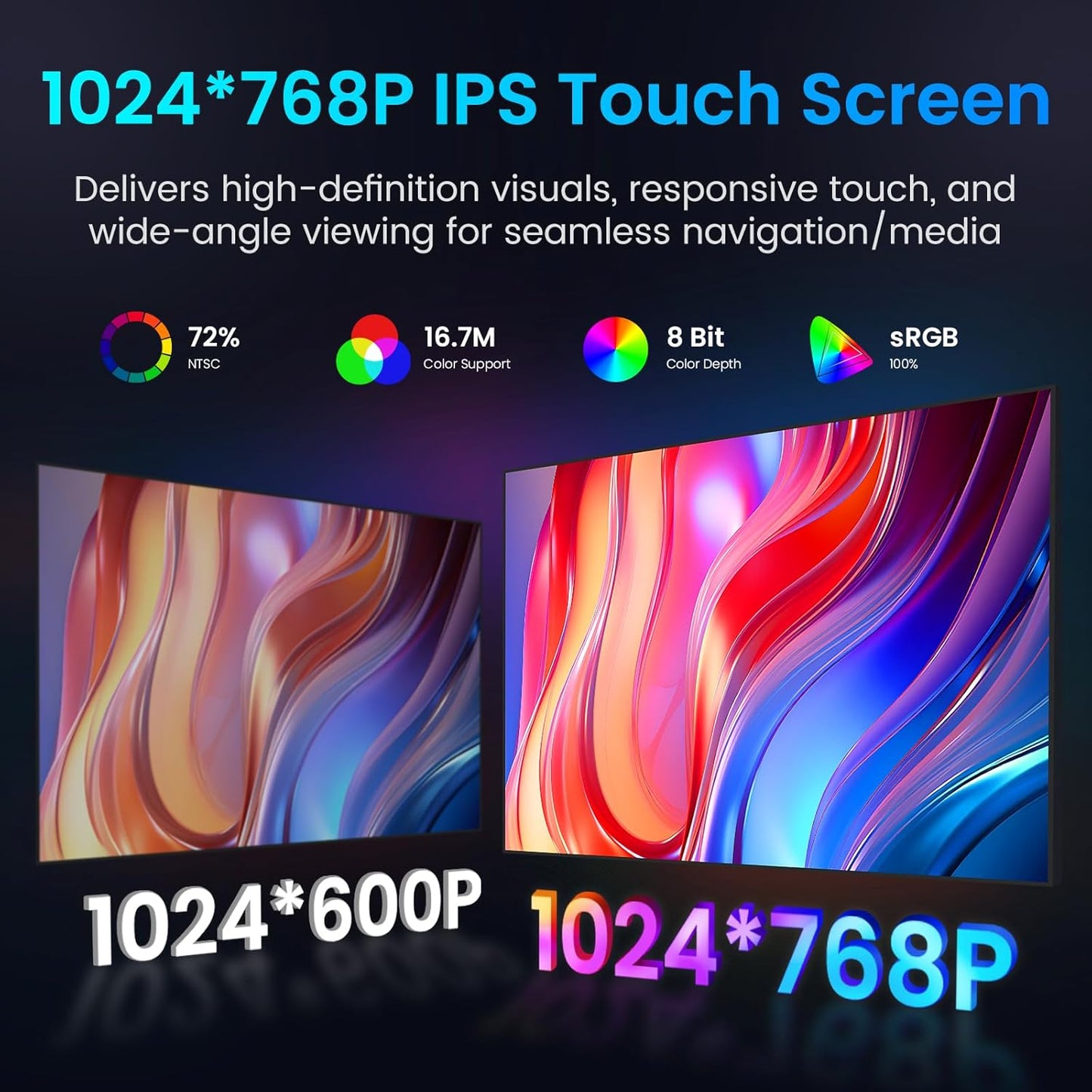 Car Radio for Chevy Cruze 2009-2015: 1024 * 768 HD Tesla-Style Touchscreen Wireless Carplay Andriod Auto 1080P Backup Camera Bluetooth 5.0 GPS 5G WiFi FM Radio