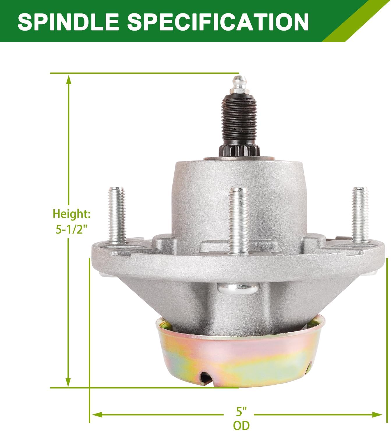 54 Inch Mower Deck Rebuild Kit - Fits John De ere Z425 Z445 Z435 EZtrak 54, 3 Spindles (AM124498) 3 Blades (M143520) 1 Belt (M154296)