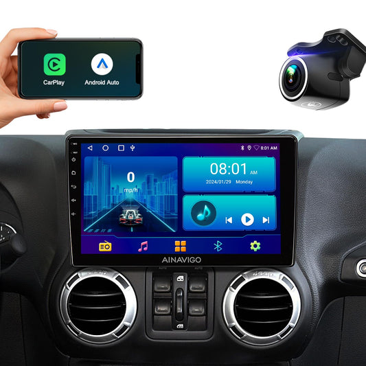 10.2'' Car Radio Stereo for Chevy Silverado 2007-2013 GMC Sierra Yukon Chevrolet Buick Enclave Wireless CarPlay & Android Auto, HD Touchscreen, Android 13, GPS Navigation, HD Backup Camera