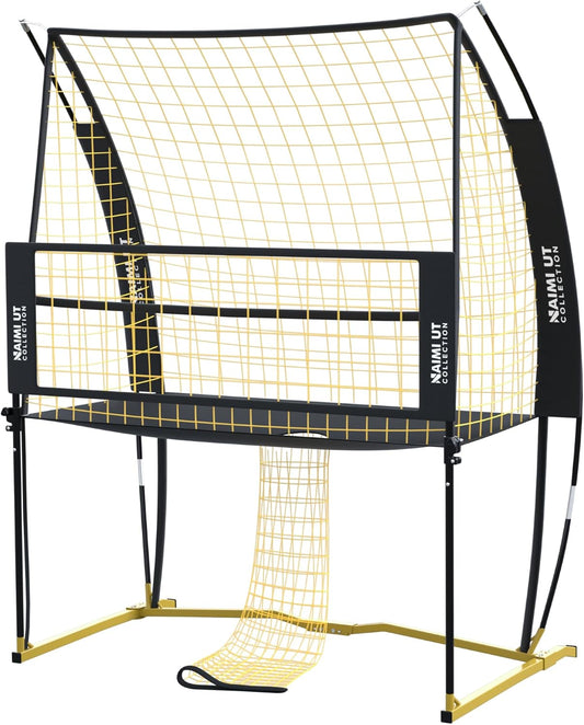 Volleyball Practice Equipment Training Net Station; Portable Indoor/Outdoor Volleyball Net; Adjustable Spike Training Equipment; Improve Accuracy,