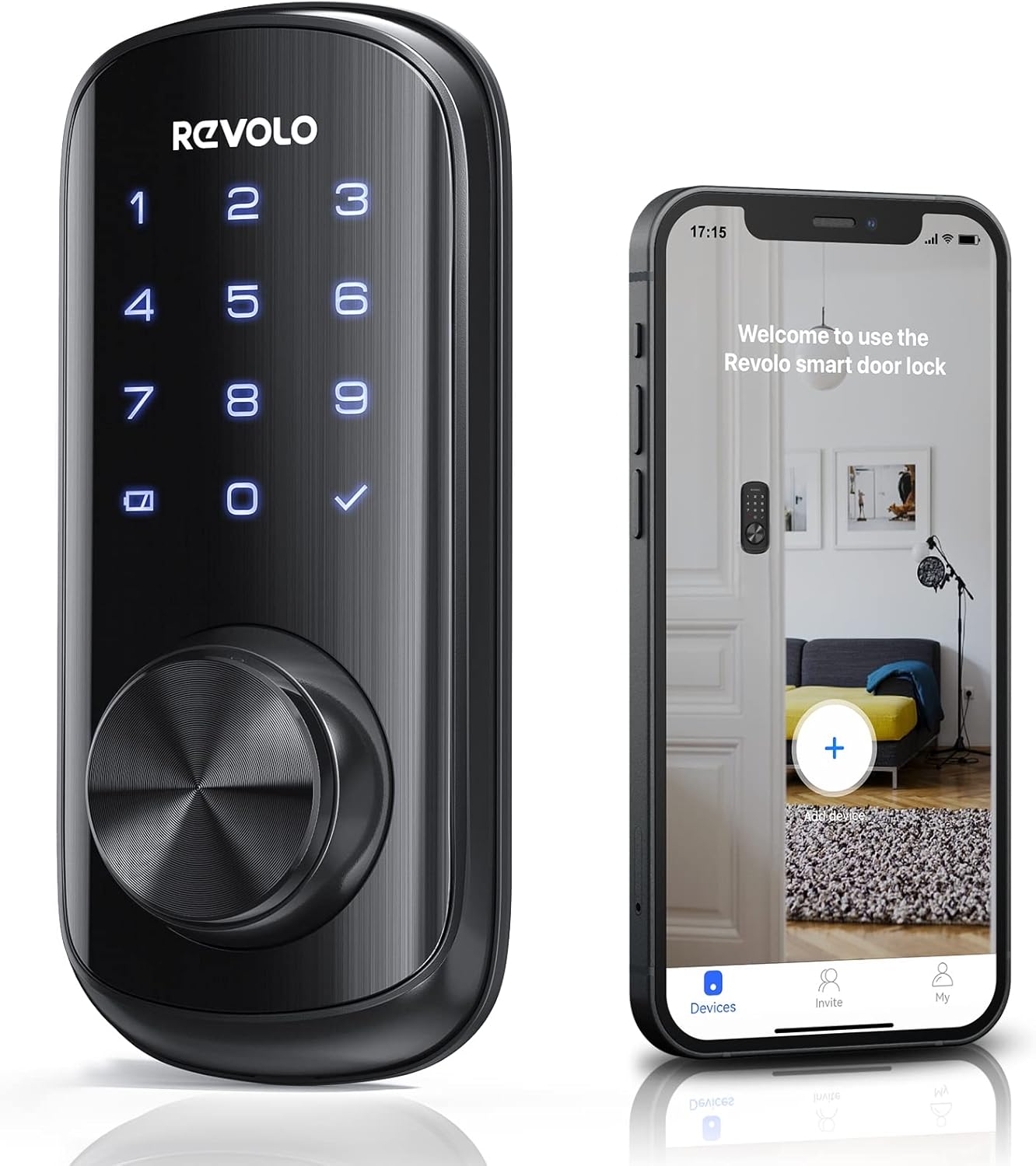 Smart Lock Keyless Entry Electronic Keypad Deadbolt