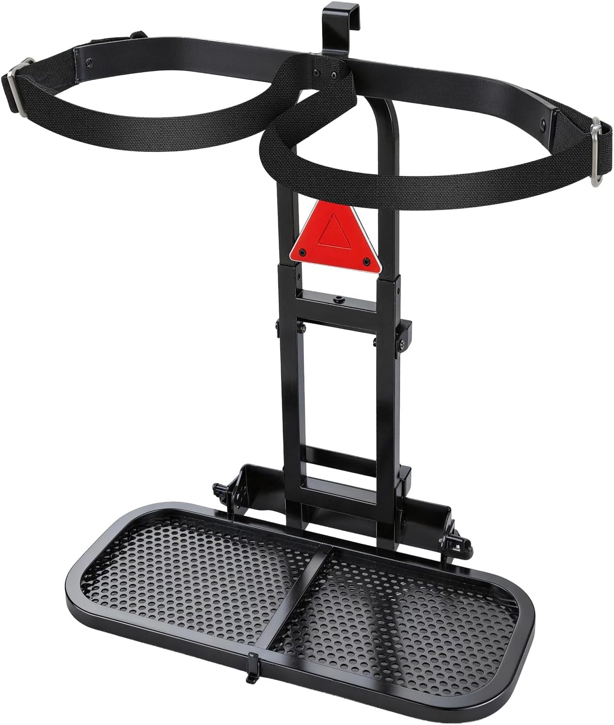 maXpeedingrods Golf Cart Bag Holder Foldable, Upgraded Cart Rear Seat Bag Rack Fits 8 in Max Width Safety Grip Bar for Club Car E-Z-GO Yamaha Space-Saving No Drilling Required Rust-Proof