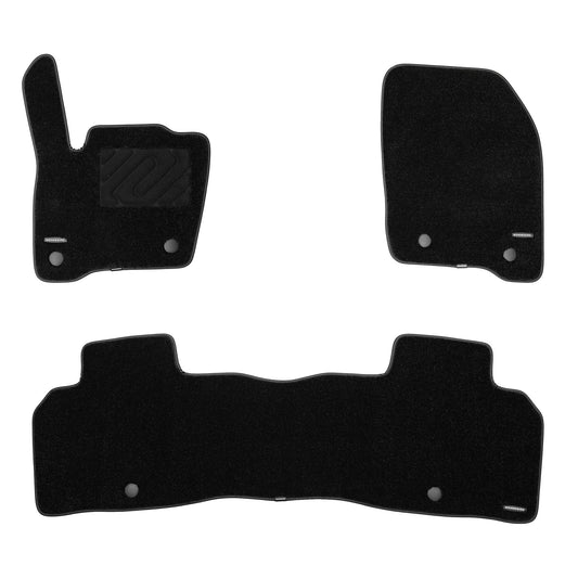 WENNEBIRD Superior Carpet Floor Mats for 2016-2018 Lincoln MKX, 0.6-Inch Ultra-Thick, Noise-Reducing, All-Weather Waterproof Anti-Slip – 3-Pc Set 2016-2018 MKX 3-Pc Set