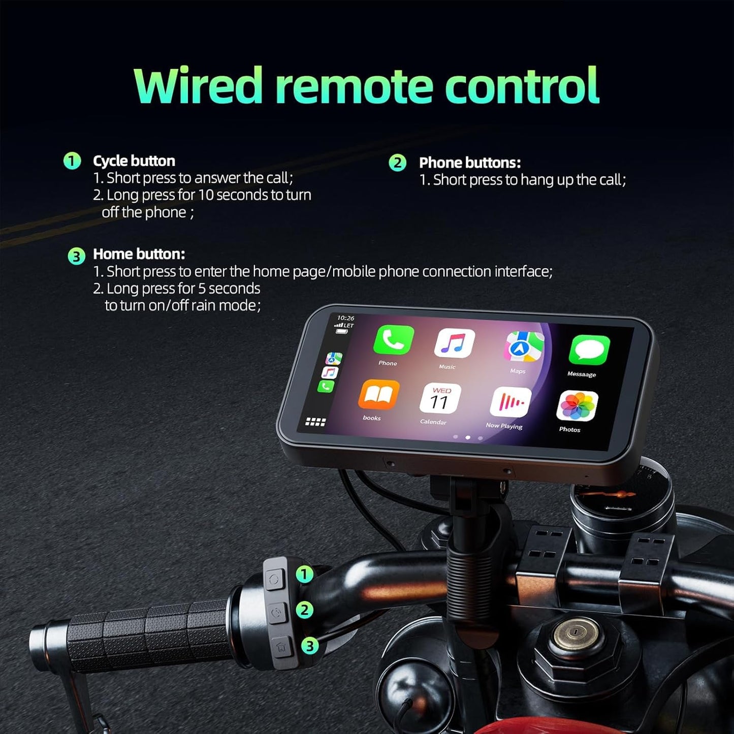 Motorcycle Wireless Apple CarPlay & Android Auto