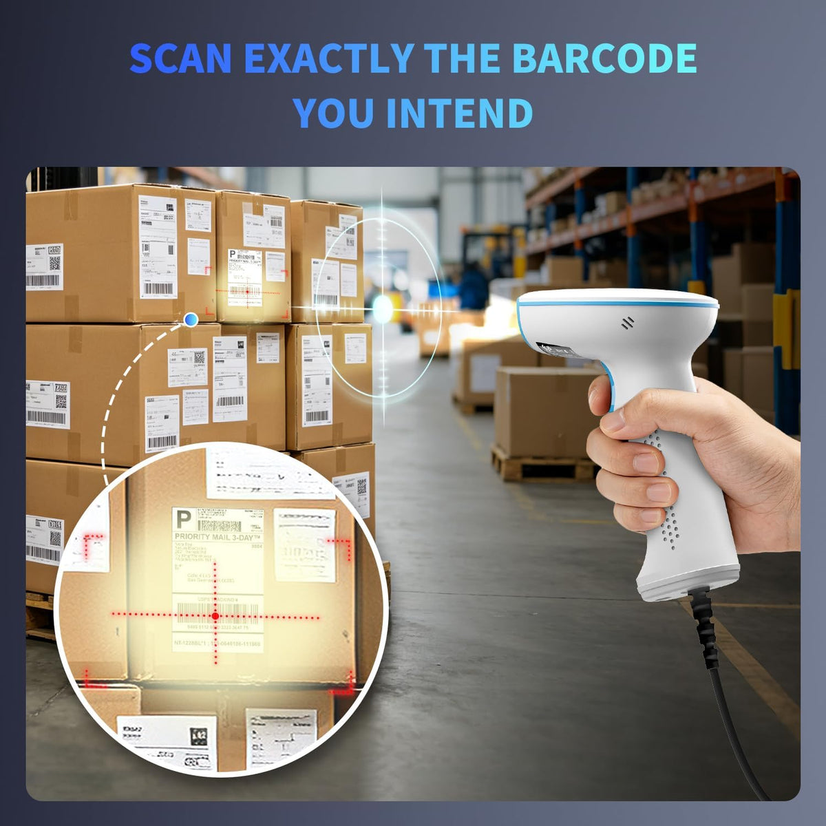 NetumScan HS1200 Handheld USB 2D Barcode Scanner