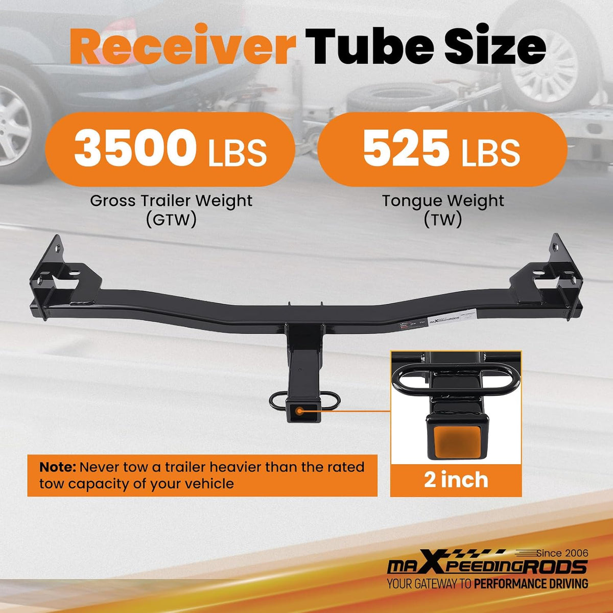 maXpeedingrods Trailer Hitch for Hyundai Tucson/Kia Sportage 2022-2026