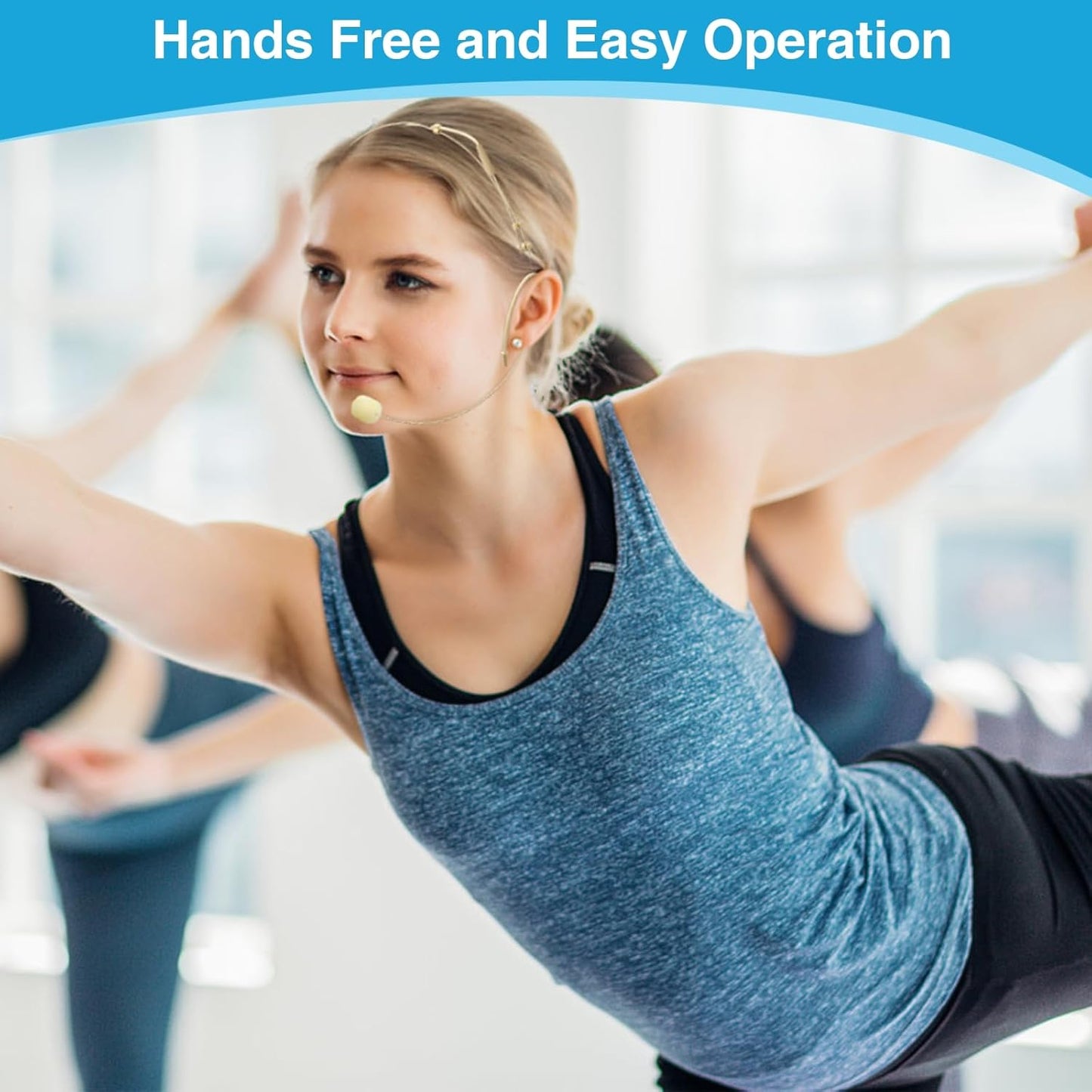 10 Pack Headset/Headworn Microphone Double Over Ear Earset Micophone for Singing Hands-Free Head Hanging Condenser Omnidirectional Mic for Shure,4 Pin Mini XLR,1.5M Cable,Windscreen