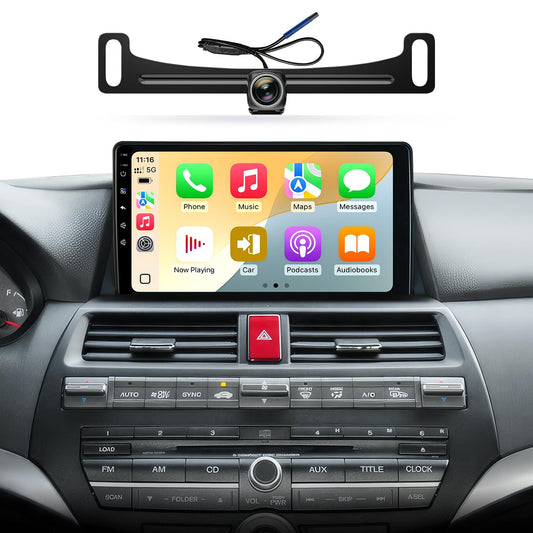 AINAVI 10.2 Inch Car Radio Stereo for Honda Accord 8th 2008-2013 Upgrade 2G+64G IPS HD Touch Screen Wireless CarPlay Android Auto/GPS/SWC/Bluetooth/HD Backup Camera