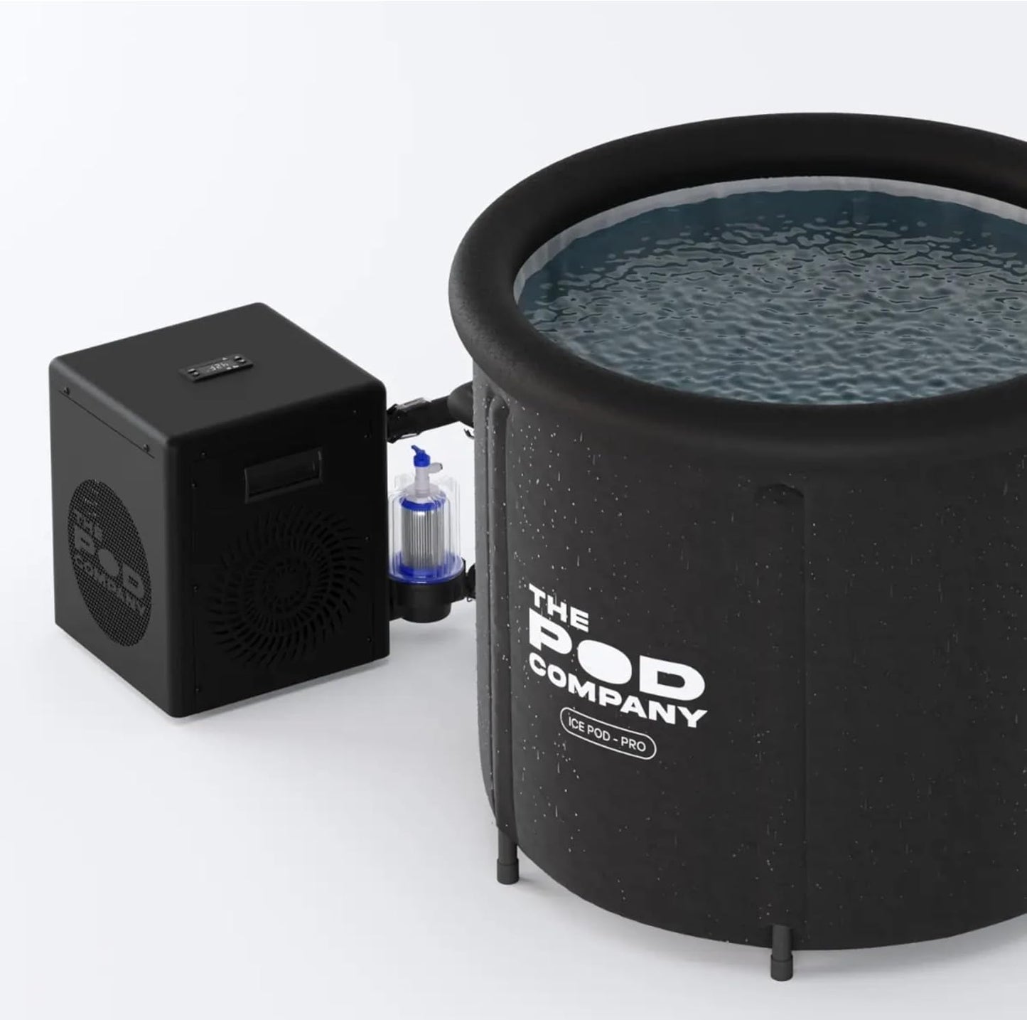 The Pod Chiller 2.0 for Cold Plunge Tubs, WiFi App Control, Cools to 37°F, 145 GPH Water Filtration & Circulation System, Energy Efficient Cold Therapy Chiller for Ice Baths & Recovery Solo Chiller Pro 2.0 (37°F)