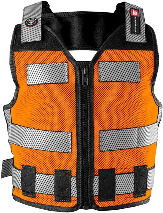 Diamondback Hi-Viz 701 Tool Vest - Safety Tool Vest for Carpenters, Roofers & Electricians (X-Large, Orange)