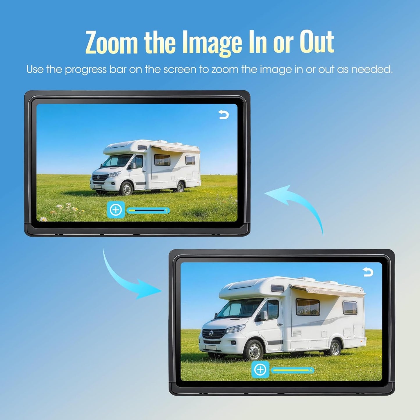 Magnetic Wireless RV Backup Camera System, 7.0" 1080P Touchscreen DVR Rear Camera Compatible with Furrion Pre-Wired Plug, Night Vision Waterproof Camera for Hitching, RV, Trailer, Truck, V04