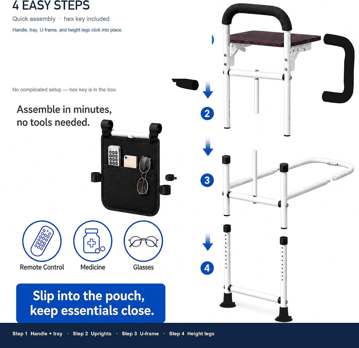 Bed Rail for Elderly Adults