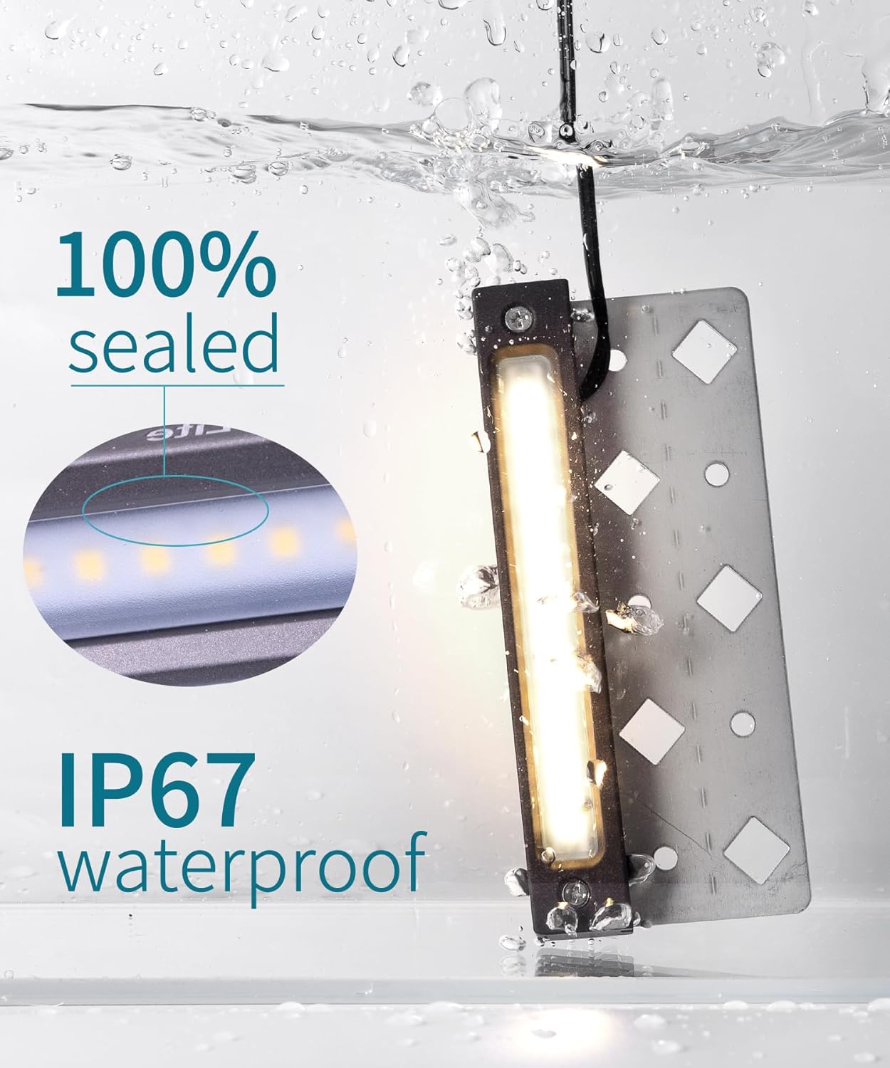 7 Inch Retaining Wall Lights, 3.5W LED Hardscape Lighting Low Voltage Step Light, IP67 Sealed, 12V-24V Landscape Paver Lights, 2700K Warm White Outdoor Stair Light, 12Pack with IP65 Connectors