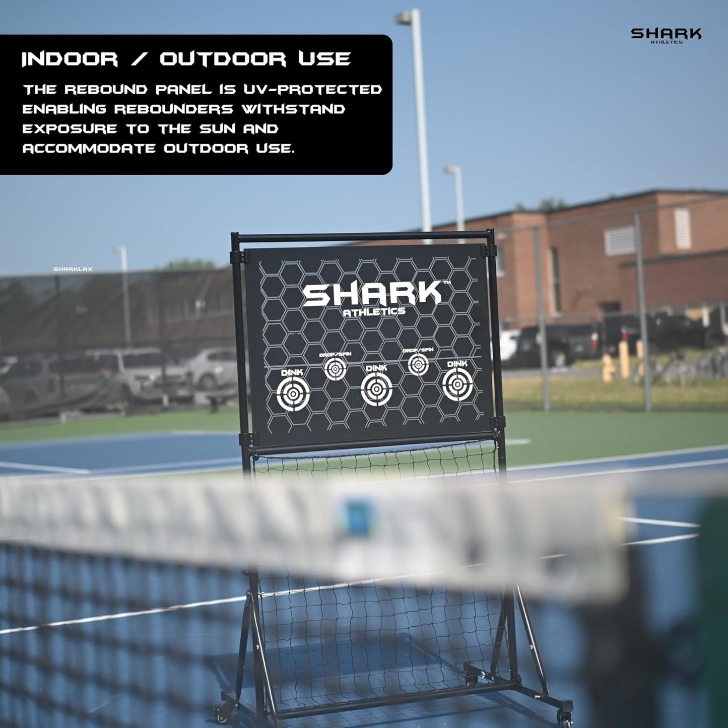 shark athletics Pickleball Practice Rebounder - Portable Pickleball Training Wall | Premium Pickleball Practice Equipment for Backya