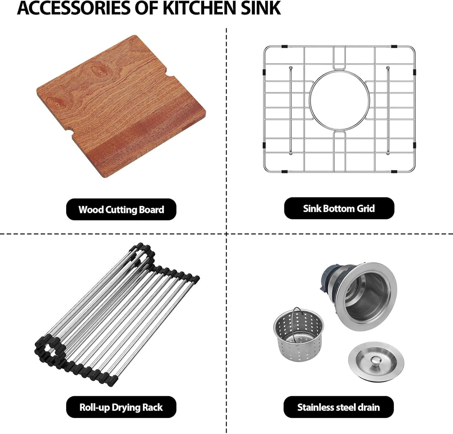 21 Inch Drop In Kitchen Sink Workstation - Funmier 21'x20' Drop Bar Sink Topmount Wet Bar Sink Stainless Steel 16 Gauge Handmade Single Bowl RV Sink