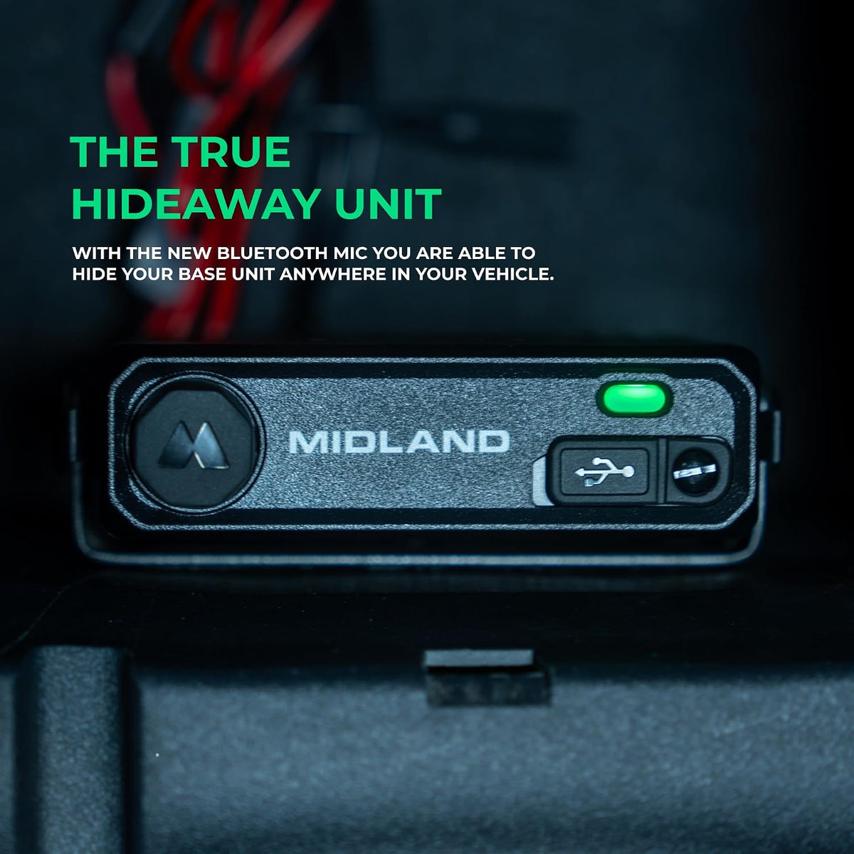 Midland MXT295 15W MicroMobile GMRS Two-Way Radio with Bluetooth Mic