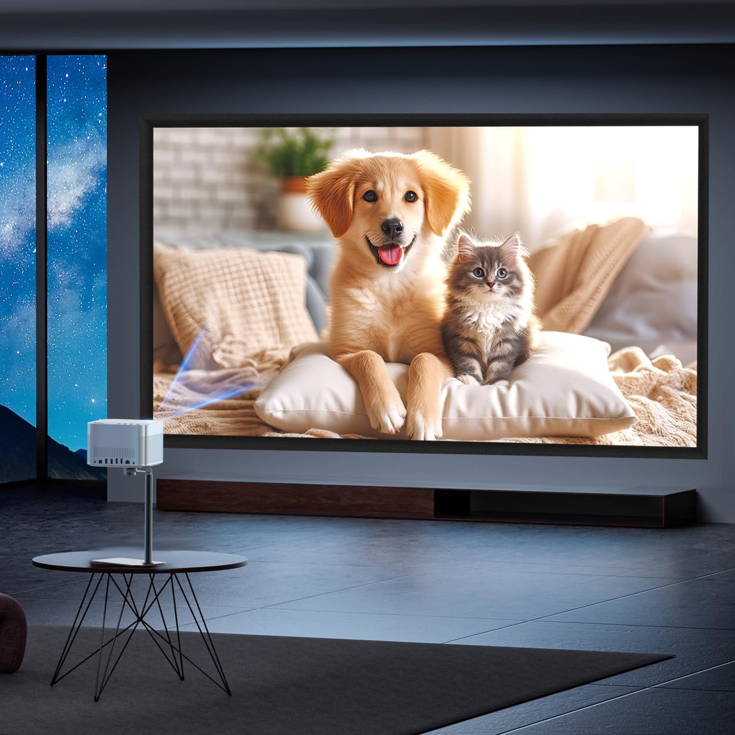 100 inch Projector Screen 1.1 Gain 16:9 Format