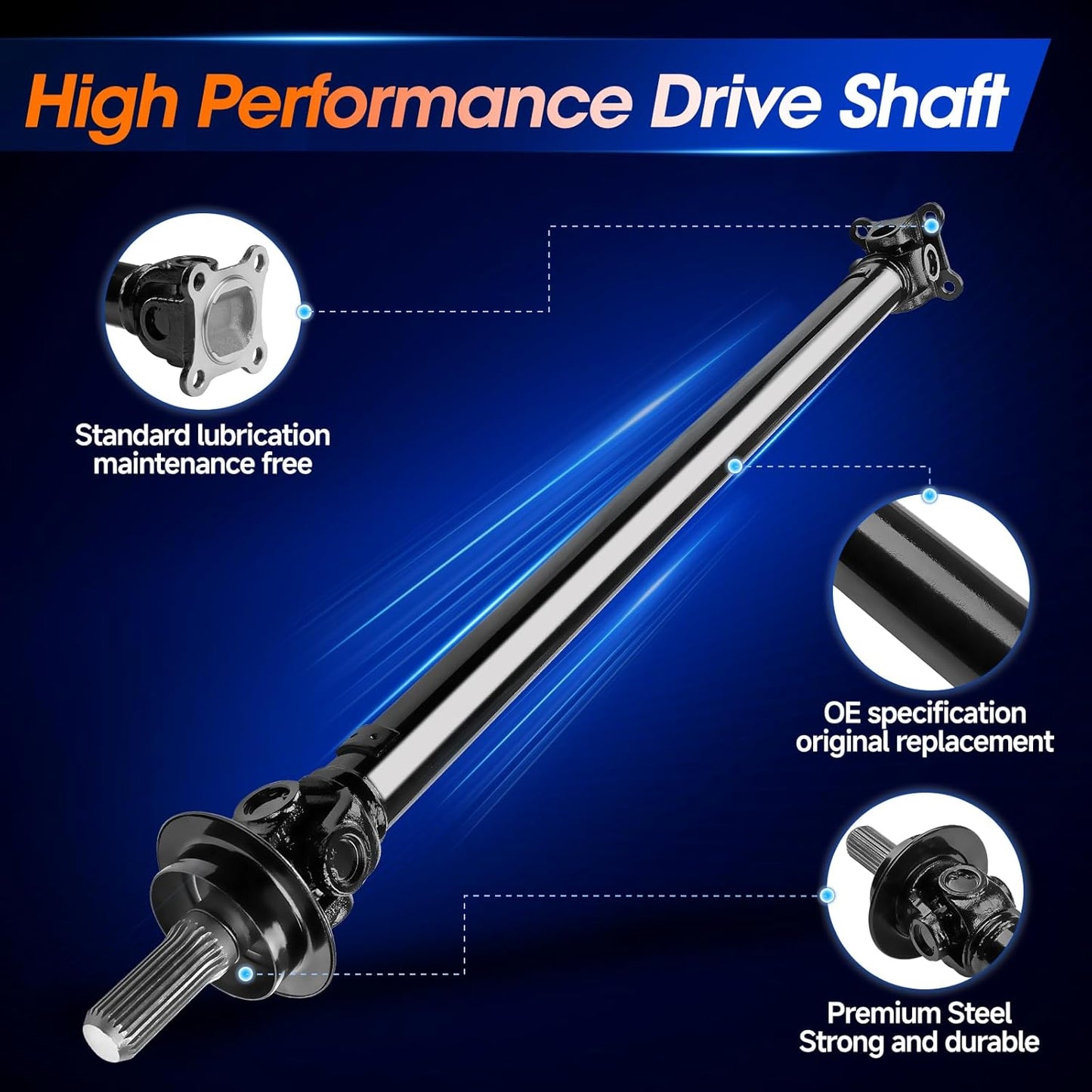 372001CA0A Front Drive Shaft Prop Shaft Driveshaft Assembly Fit for INFINITI FX50 2009-2013 Q70 5.6L AWD, Replace# 938-294