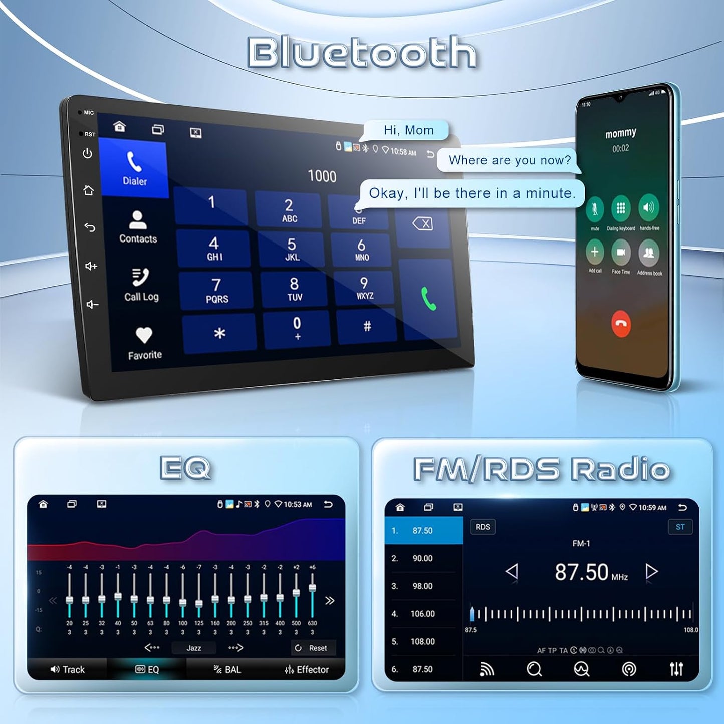 4G+64G Car Stereo Radio for Toyota Corolla Matrix 2003-2008(LHD), Wireless Carplay Android Auto, 5GWiFi+GPS, 9 inch Incell Touchscreen Radio for Corolla, Backup Camera Bluetooth FM SWC