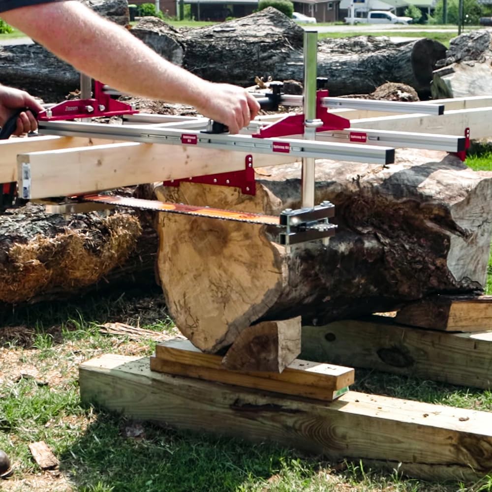 Zozen Chainsaw Mill with Lumber Guide Brackets, Portable Sawmill Kit - Can be Assembled into 3 sizes for Independent Use, Suitable