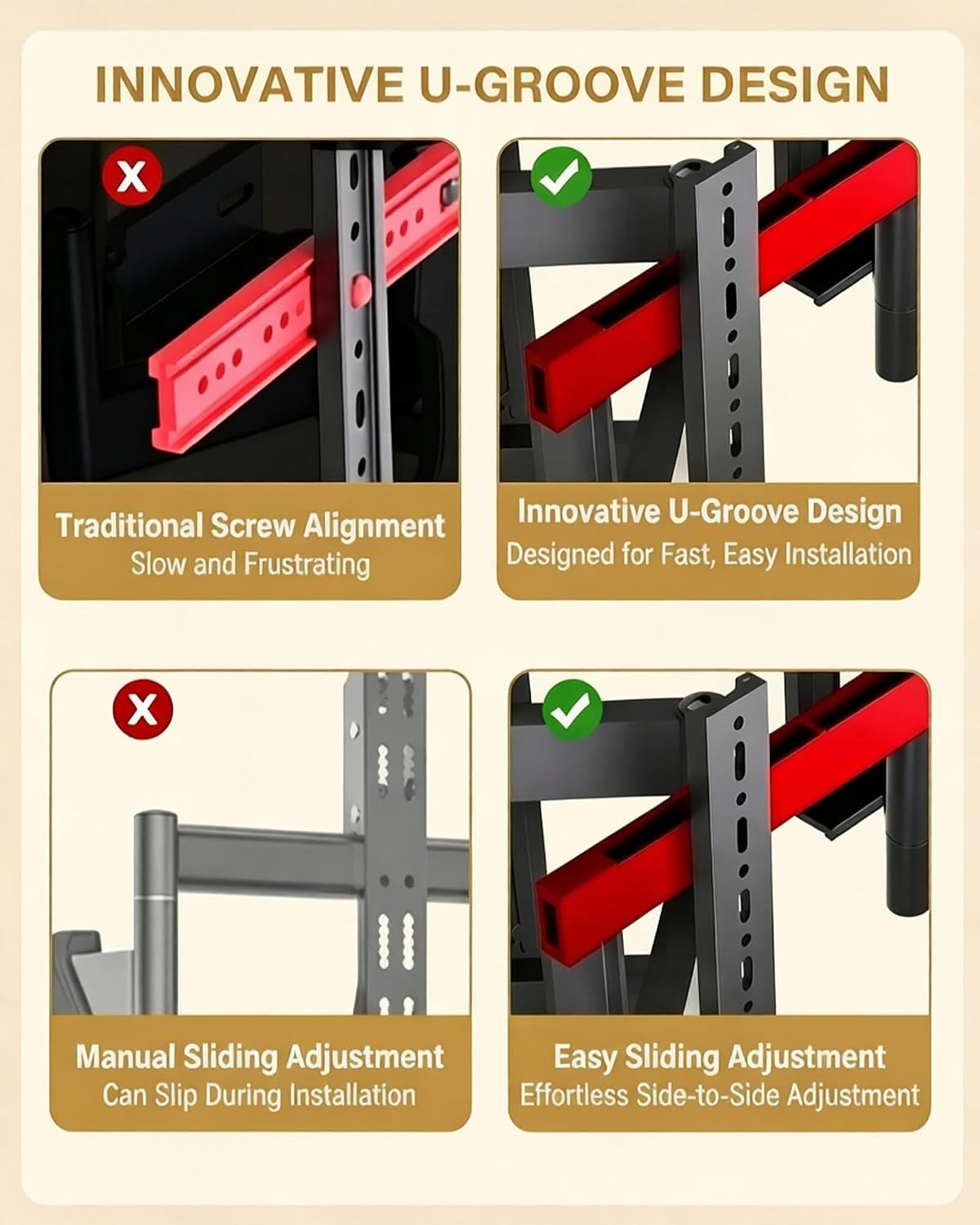 Heavy Duty Corner TV Wall Mount with Full Motion for 50-120" TVs, Holds 352 lbs, Fits Flat/Curved Screens, Swivel, Tilt & Extension, Max VESA 1050x600mm, DY1022